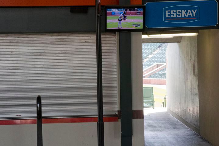 First game in major league history played behind closed doors