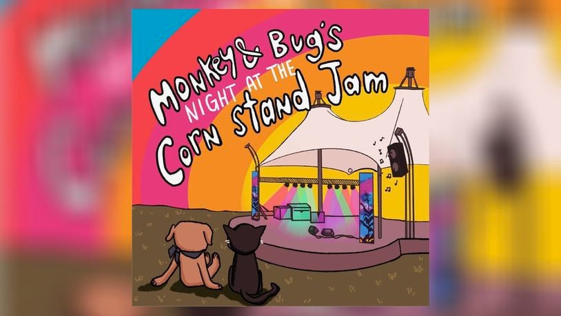 Scott Smallwood is the author of “Monkey & Bug’s Night at the Corn Stand Jam,” and Heather Tebbe is the artist. Both are locals. CONTRIBUTED