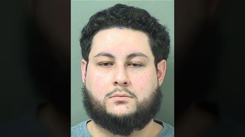 Deputies in Palm Beach County, Florida, arrested Christopher Adam Perez, 28, on Wednesday, Feb. 15, 2017. (Palm Beach County Sheriff's Office)