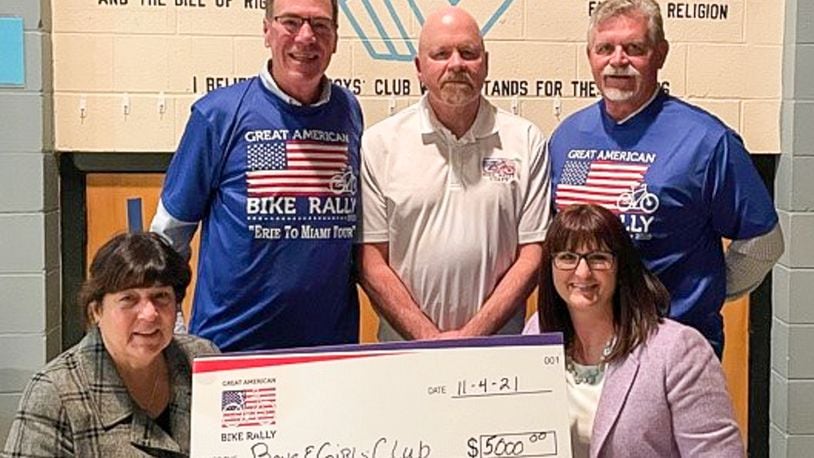 The Great American Bike Rally committee recently reported that as a result of a successful year, they have raised over $13,000 in charitable funds. The direct donations will go to the Boys and Girls Club of Hamilton and the Joe Nuxhall Miracle Fields. CONTRIBUTED