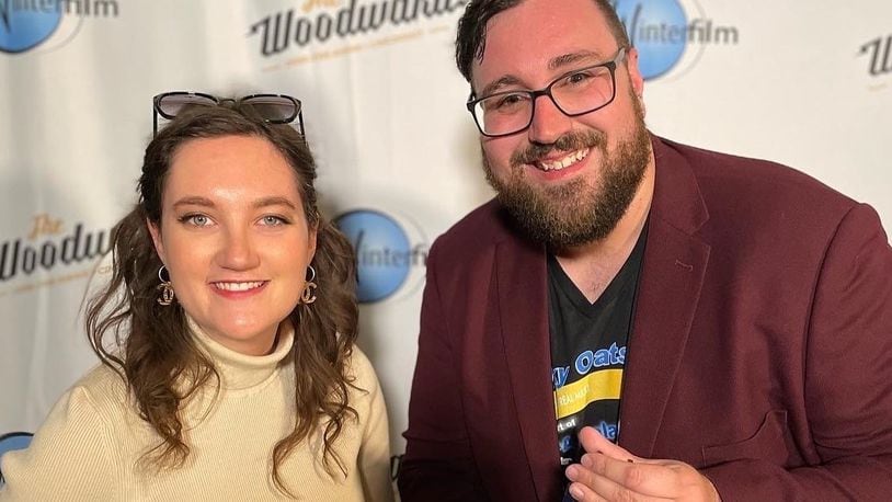 Average Joe Films, a video production company based in Middletown, were named the winner of Winterfilm IX.  Winning Best Picture along with Audience choice, for their short film “A Balanced Breakfast.” Pictured are Co-Producer Erica Bock and Director J.W. Cox. CONTRIBUTED