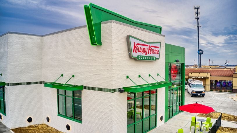 Construction of a new Krispy Kreme location, the first in West Chester, is complete, though no opening date has been announced. PROVIDED PHOTO