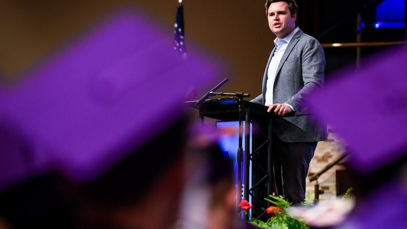 Middletown native and “Hillbilly Elegy” author J.D. Vance is being courted by Senate Majority Leader Mitch McConnell, R-Kentucky, to run for U.S. Senate after Ohio Treasurer Josh Mandel dropped out of the race last week. NICK GRAHAM/FILE
