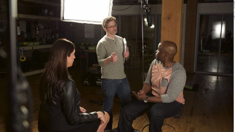 Brad Burke (middle) is a Talawanda High School graduate whose video “#MoreThanMean” has won a Peabody Award. In the video, men read actual tweets sent to two women sports reporters — ESPN’s Sarah Spain (pictured) and Julie DeCaro, a Chicago sports talk radio host. CONTRIBUTED