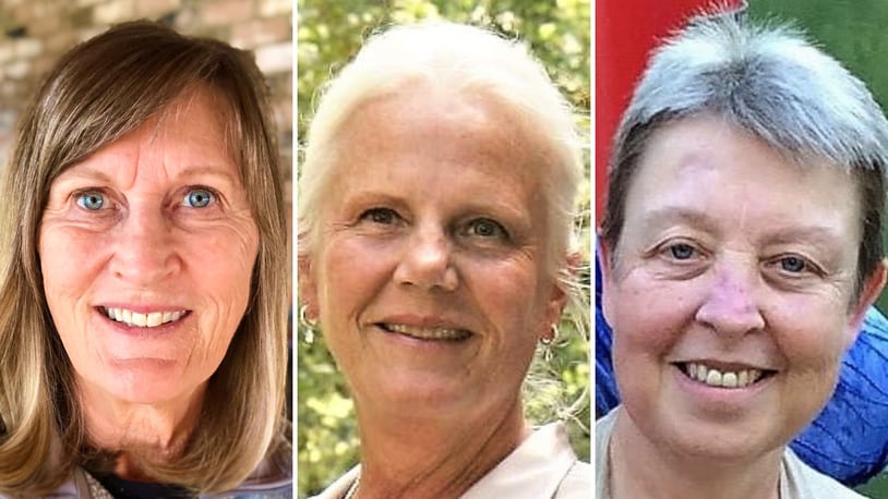 Linda Boardman, Kathy Carmean and Ann Feuhrer are the 2022 Citizens of the Year as awarded by the Kiwanis Club of Oxford. CONTRIBUTED