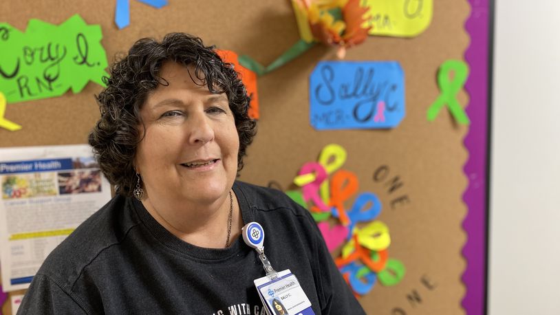 Sally Card is a medical center representative at Premier Blood and Cancer Center at Atrium Medical Center. Her breast cancer diagnosis began with a routine doctor's visit. CONTRIBUTED