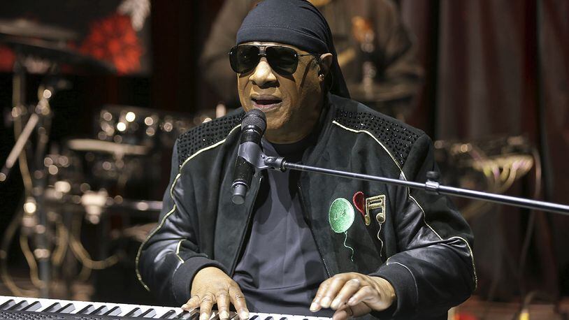 In this Tuesday, Nov. 27, 2018, file photo, Stevie Wonder performs live at the House Full of Toys 22nd Annual Benefit Concert press conference in Los Angeles.