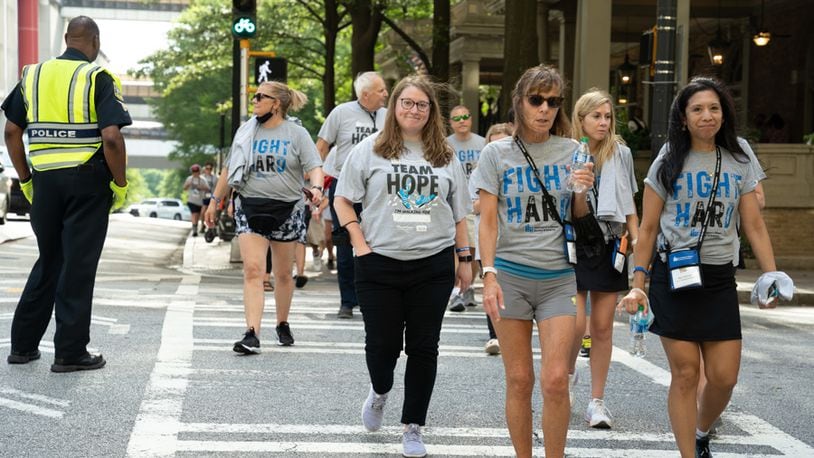 Hundreds of walkers will gather
locally for the Ohio Valley Team Hope Walk Sept. 11, 2022 at VOA MetroPark. CONTRIBUTED
