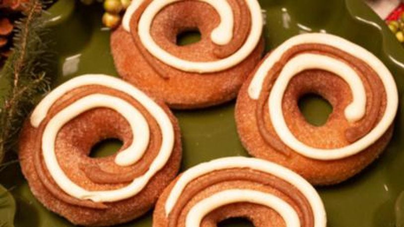 Krispy Kreme introduced its cinnamon swirl doughnut for Thanksgiving. (Photo: Krispy Kreme)