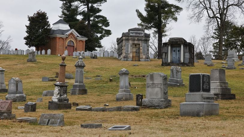 Oxford Cemetery at 4385 Oxford Millville Road was established in 1855. NICK GRAHAM/STAFF