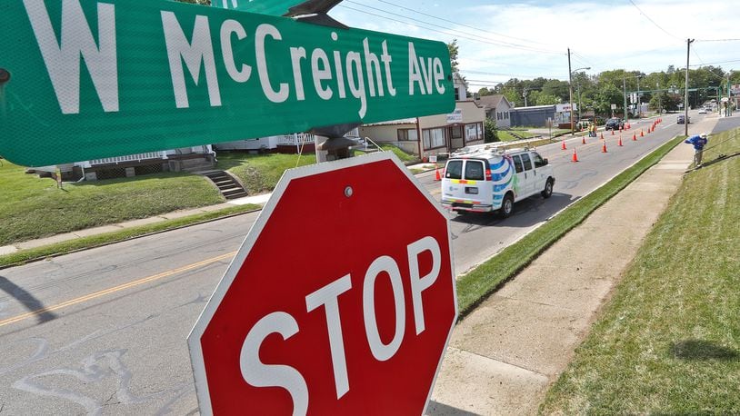 A portion of West McCreight Avenue from St. Paris Road to Fountain Avenue may be renamed. BILL LACKEY/STAFF