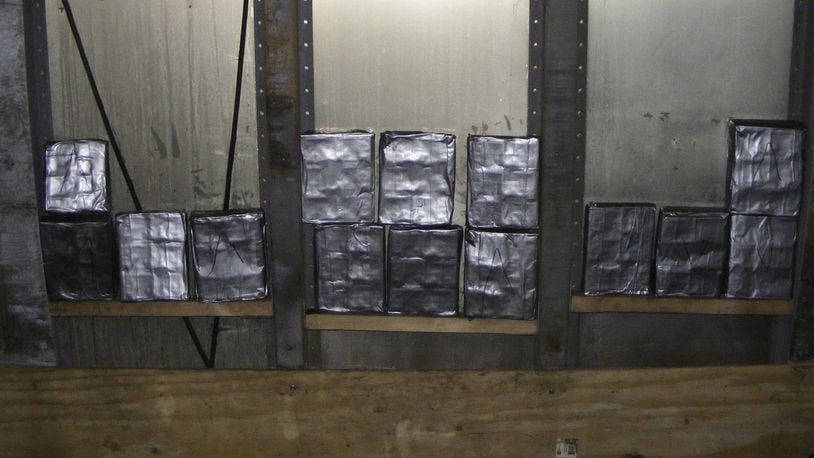 Cash ultimately headed to Mexico or bound for laundered in the U.S. is usually hidden as well the drugs when transported. Federal agents seized more than $1 million concealed in the wall of a semi trailer during a 2013 stop on Interstate 70 in Preble County.