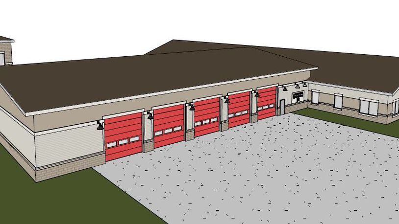During a strategic planning session held on Saturday, Middletown City Council heard a proposal on how it could finance the construction of four new fire stations to replace the current stations that are deplorable condition and do not meet state building codes for essential buildings. This is an artist's rendering of what a new Fire Headquarters/Station 83 might look like if relocated to Yankee Road and Cherry Street. Council met in their annual planning session on Friday and Saturday that focused on the reinvestment of city facilities. CONTRIBUTED/CITY OF MIDDLETOWN