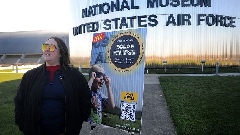 Monday’s total solar eclipse has Riverside planning to declare a weeklong state of emergency as the city expects heavy traffic around Wright-Patterson Air Force Base and the National Museum of the United States Air Force talks. MARSHALL GORBY\STAFF