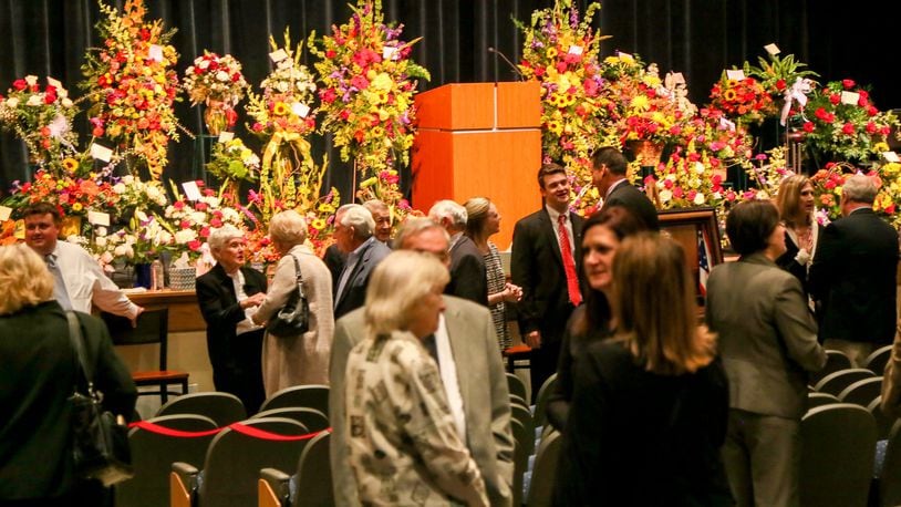 A visitation and funeral service for Butler County Common Pleas Judge Craig Hedric was held at Talawanda High School, from where he is a graduate, on Friday, Nov. 18. Hundreds of people came to pay their respects. GREG LYNCH / STAFF