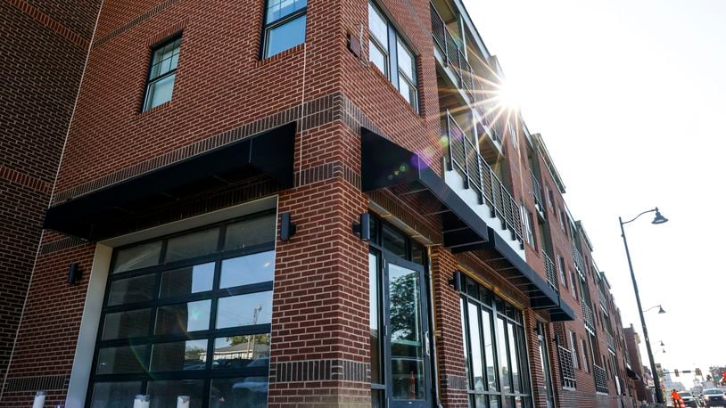 Apartments at Rossville Flats on Main Street in Hamilton are nearing completion with possible move-in starting in the end of October. NICK GRAHAM/STAFF