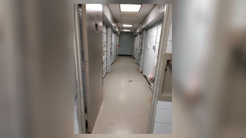 A range of cells inside the Middletown City Jail. City officials are exploring the future of the nearly 45-year-old full service jail as state jail standards and other requirements are reducing the capacity for inmates in the facility. Middletown is one of five municipalities in Ohio that operates a full service jail.  City officials recently proposed construction of a "Municipal Justice Center" and relocate the city jail and municipal court into a newer, larger facility. CONTRIBUTED/MIDDLETOWN DIVISION OF POLICE