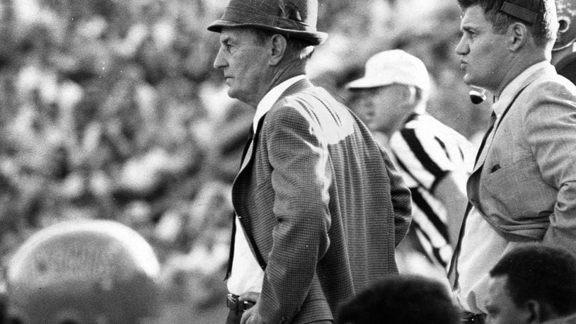 Cincinnati Bengals head coach Paul Brown photographed in 1972. Brown founded the Cleveland Browns and then went on to found the Cincinnati Bengals. DAYTON DAILY NEWS ARCHIVE