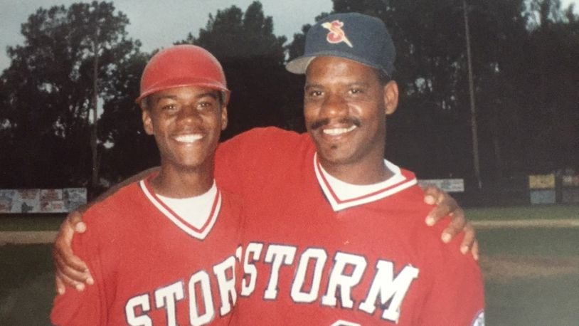 Middletown Schools Superintendent Marlon Styles Jr. with his father - Marlon Styles Sr. - from 1994, when the future city school leader was coached by his father before going on to play for two college baseball teams. Styles senior taught his son about the historical importance of major league baseball player Jackie Robinson breaking what was once the league s race barrier to become the first African American player. CONTRIBUTED