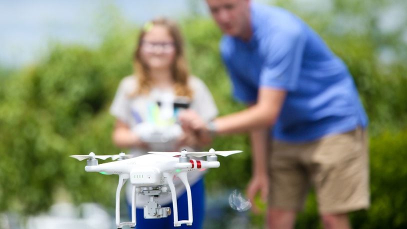 Matt King, the co-founder of Butler Tech’s Drone Camp, will be among those with displays at the Fairfield Chamber of Commerce’s inaugural Community Spring Fest on Saturday, April 14. GREG LYNCH / STAFF