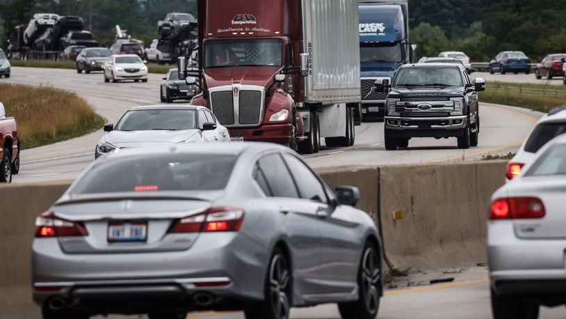 Traffic on I75 through Dayton is expected to pick-up as the 4th of July holiday approaches next weekend. Jim Noelker/Staff