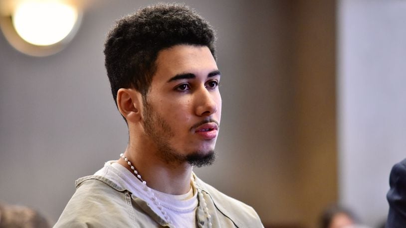 Camron Pawlowski, 17, pleaded guilty Tuesday in Butler County Common Pleas Court to involuntary manslaughter and other felonies for the shooting death of Michael Stewart in Hamilton in October. NICK GRAHAM/STAFF