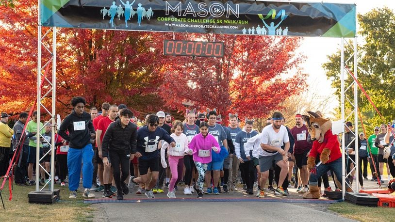 The 8th annual Mason Corporate Challenge in 2022 included more than 300 employees and friends in a 5K Run/Walk at the Grizzly Golf and Social Lodge. CONTRIBUTED