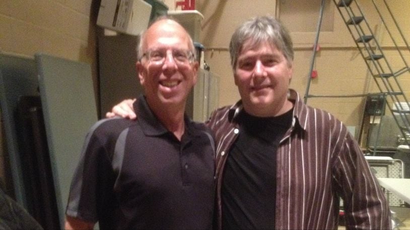 Howard Epstein (left) with renown banjo player Bela Fleck. CONTRIBUTED