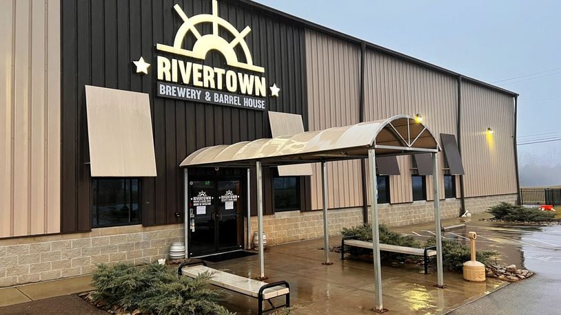 Rivertown Brewery off Ohio 63 in Monroe has posted signs saying it will not reopen. NICK GRAHAM / STAFF