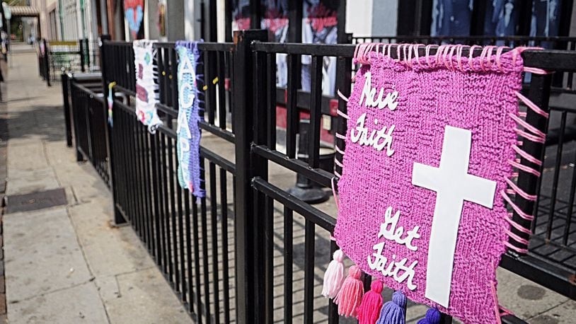 Makeshifts memorial can still be seen in the Oregon District nearly three months after the Aug. 4, 2019 mass shooting in which nine people were killed and 27 injured. Residents and business owners say they are still dealing with the trauma caused by the killings.