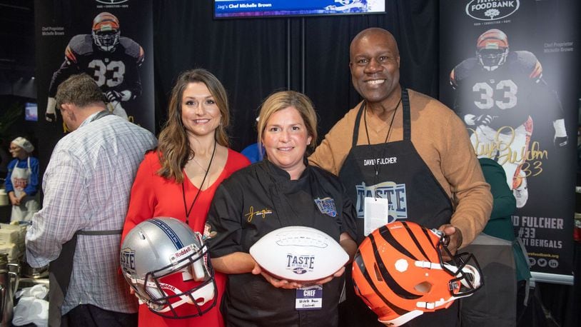 Jag’s Steak & Seafood will send Chef Proprietor Michelle Brown (center) and members of the West Chester Twp. restaurant’s culinary team to participate in Taste of the NFL: Party with a Purpose on February 1, 2020 to demonstrate the finest dishes Cincinnati has to offer among the country’s top chefs at Taste of the NFL. CONTRIBUTED