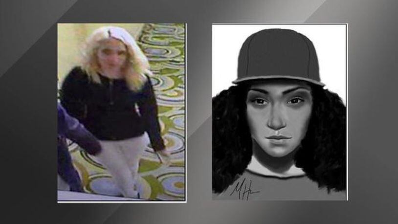 Deputies are still seeking the two women they believe drugged and robbed three men the weekend of the 2017 Pro Bowl. (Credit: Orange County Sheriff's Office)