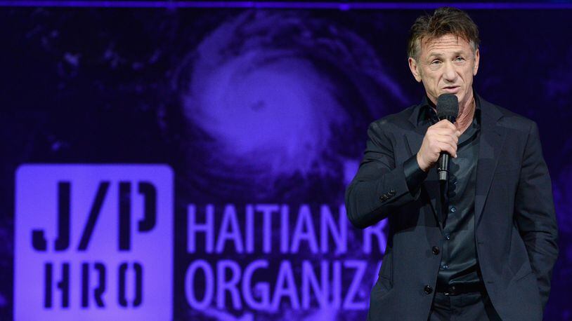 LOS ANGELES, CA - JANUARY 06:  Sean Penn speaks onstage during the 7th Annual Sean Penn & Friends HAITI RISING Gala benefiting J/P Haitian Relief Organization on January 6, 2018 in Hollywood, California.  (Photo by Michael Kovac/Getty Images for for J/P HRO Gala)