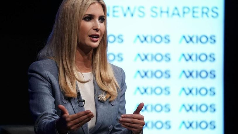 Ivanka Trump, White House adviser and daughter of President Donald Trump, speaks during an Axios360 News Shapers event August 2, 2018 at the Newseum in Washington, DC. Axios held the event to discuss workforce development and 'news of the day.'