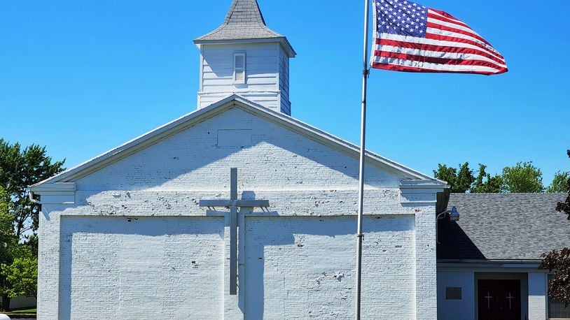 Pleasant Ridge United Methodist Church, better known as the “Little White Church at the top of West Middletown Hill,” was founded in 1822 and will celebrate its bicentennial this fall. NICK GRAHAM/STAFF