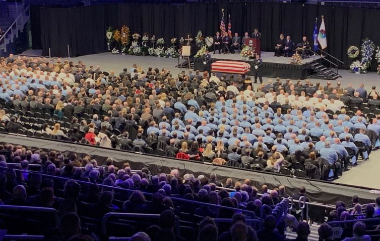PHOTOS: Community comes together for Detective Jorge DelRio’s funeral service