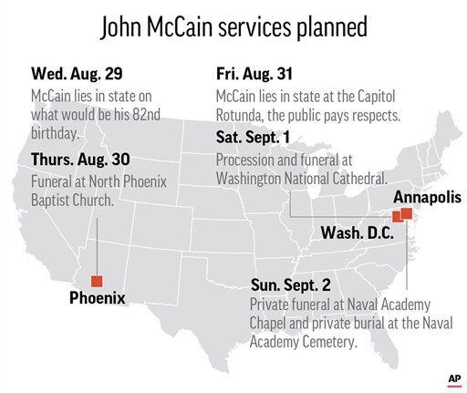Photos: Family, friends, supporters pay respects to Sen. John McCain