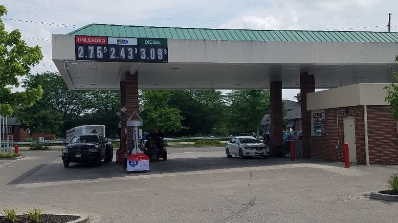 It appears Oxford has the highest gas prices within Butler County, according to GasBuddy. Prices have reached to around $2.84 a gallon, which is just a few cents off the national average. Pictured is a Kroger gas station in Oxford where gas is $2.76 per gallon. BRENNEN KAUFFMAN/STAFF