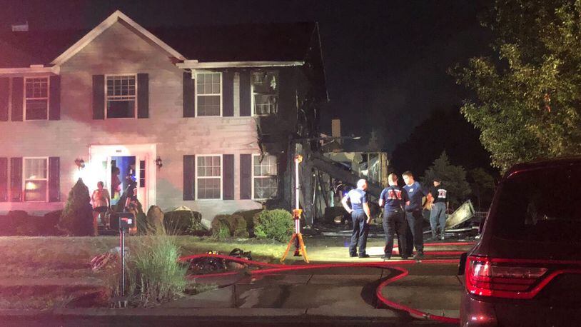 Two adults and eight children are displaced after a fire around 1 a.m. Tues., July 5, 2022 on Loren Lane near Tylersville Road. ADAM SCHRAND/WCPO