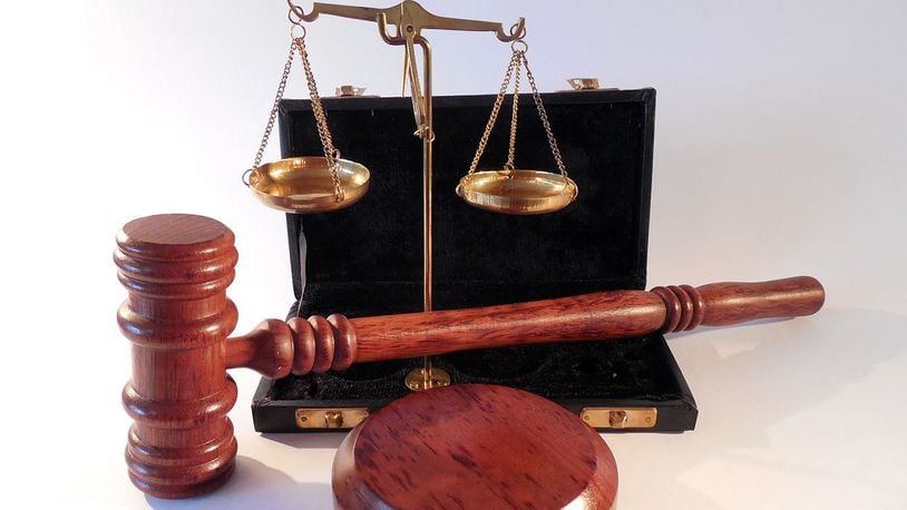 Stock photo of a gavel and scales.