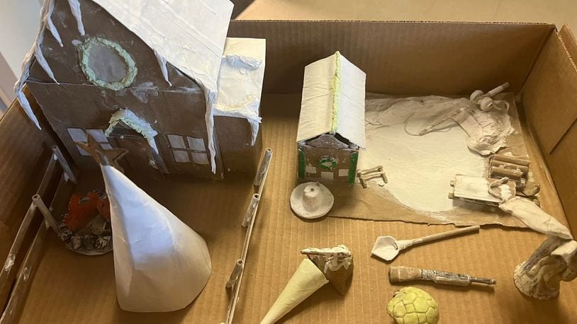 An inmate has gotten props for creativity of a Christmas Village built in a cell at the Butler County Sheriff's Office. But it was confiscated recently because it is considered contraband. BUTLER COUNTY SHERIFF'S OFFICE