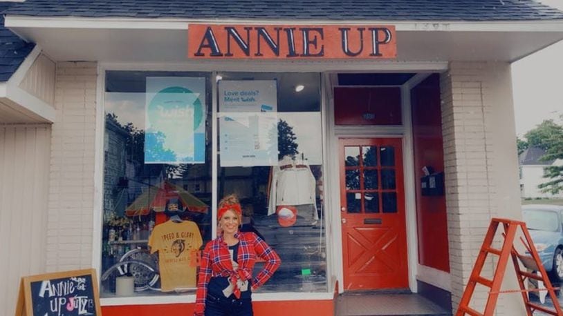 Annie Up Boutique is slated to open at 1391 Central Ave. in downtown Middletown on Monday, July 13, 2020. Owner Andrea Booth, a lifelong Madison Twp. resident, said the new retail destination specializes in biker apparel and parts. CONTRIBUTED