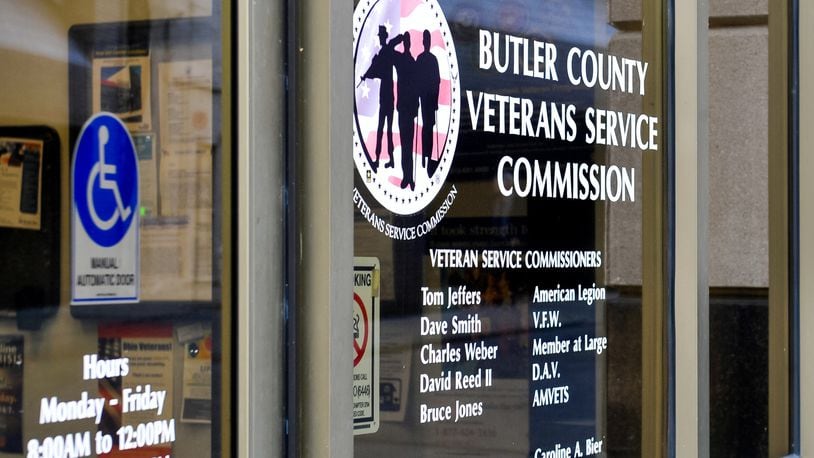 Butler County Veterans Service Commission Thursday, May 16, 2019 in Hamilton. The Butler County vet board is starting to branch out into other ways to help veterans, like the proposal to subsidize bus fares for vets who need a way to work. NICK GRAHAM/STAFF