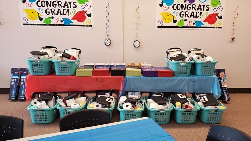 Despite the pandemic Butler County Children Services celebrated a dozen foster teens who graduated from high school. Here are the goody bins and laptops they received to help them conquer the adult world.