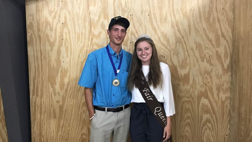 Herbie Summe and Heidi Edens were selected as this year’s Butler County Fair King and Queen on July 11.