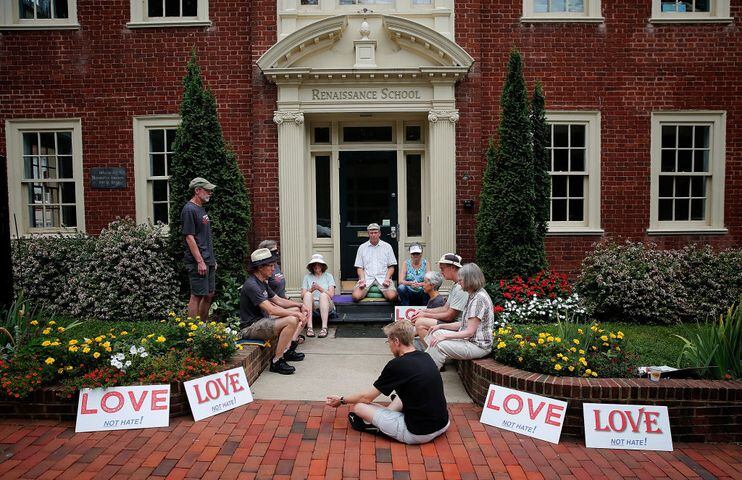 Photos: Protesters mark 1-year anniversary at Charlottesville