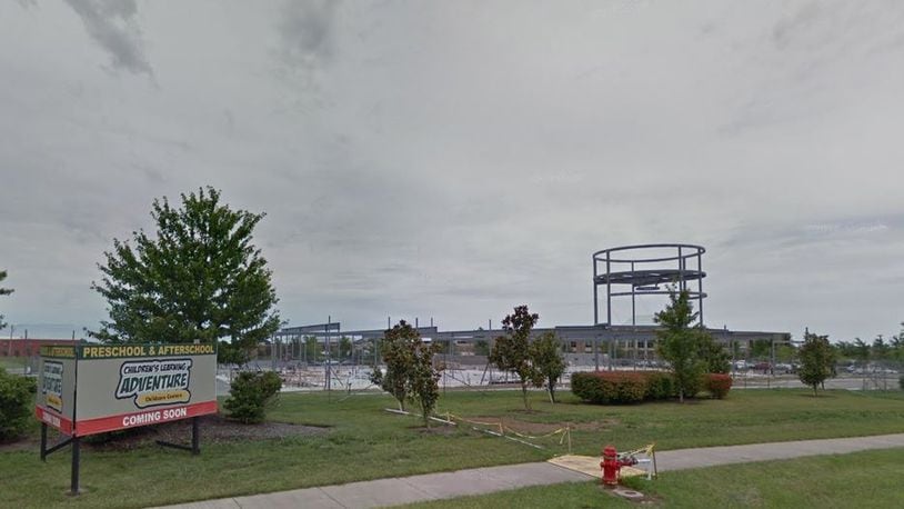 The steel structure of a planned Children’s Learning Adventure project at 8200 Wilkens Blvd. in Deerfield Twp. will be removed and the site will be marketed for future use. (Photo: Google Maps)