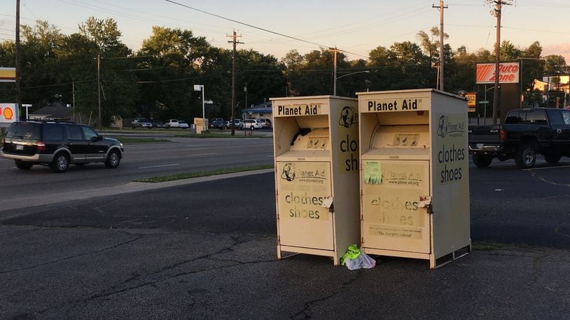 Starting July 19, nonprofit and other organizations that have donation boxes in Franklin will need to have a permit to locate them in the city. ED RICHTER/STAFF
