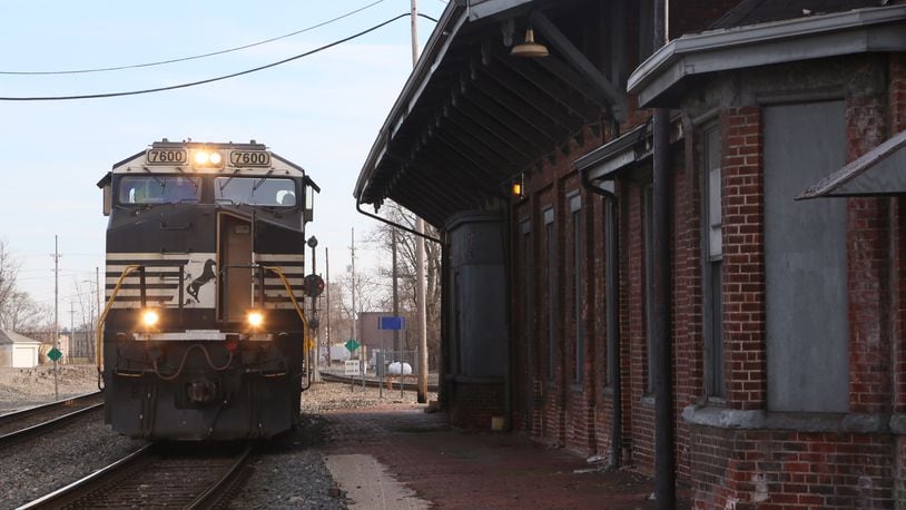 A pedestrian was struck Sunday afternoon by a train near the Martin Luther King and Pershing Avenue intersection, police said. GREG LYNCH/FILE