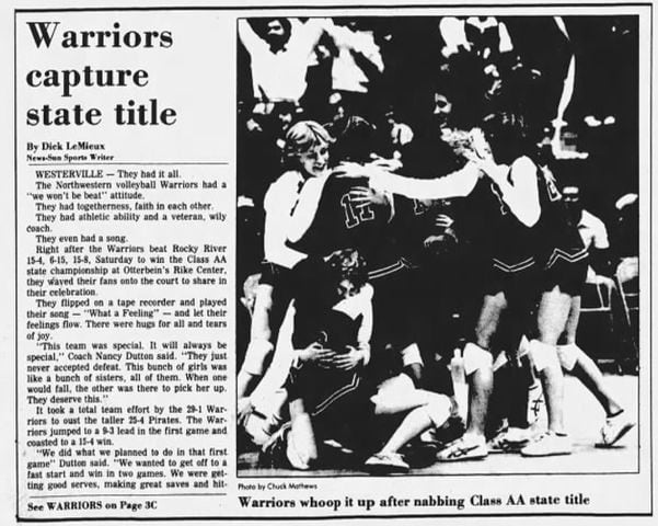Northwestern volleyball: 1983 state championship